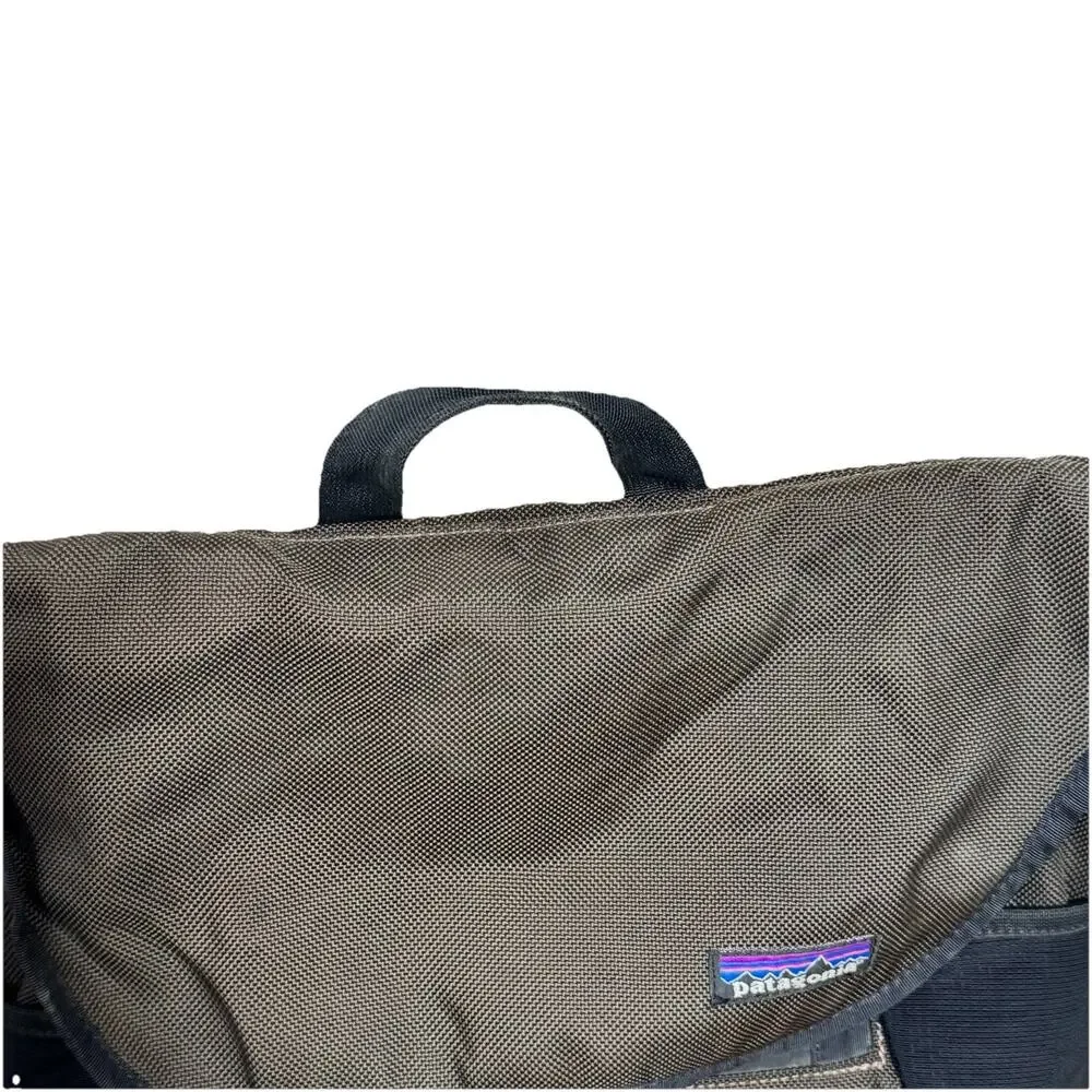 Vintage Patagonia Vertical Mass Crossbody Sling Bag Gray Travel Laptop Messenger
